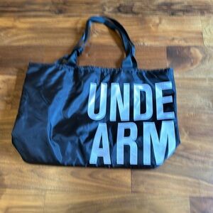 Under Armour Pink Black and White Nylon Tote with attached pouch